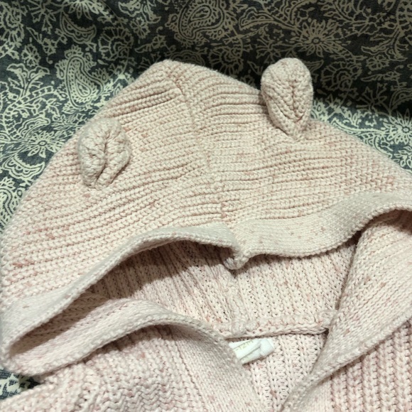 Jamie Kay pink sweater romper mauve onesie 6-12 months 2pcs - Picture 3 of 6